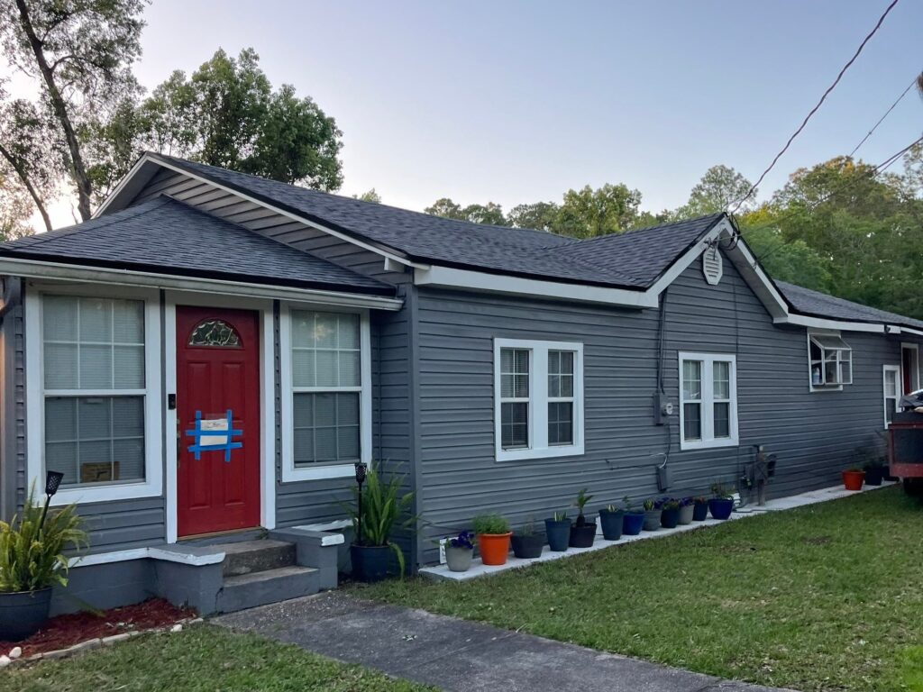 jacksonville roofing project completed on home