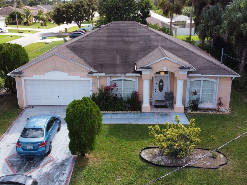 A new roof on a home in Port Saint Lucie